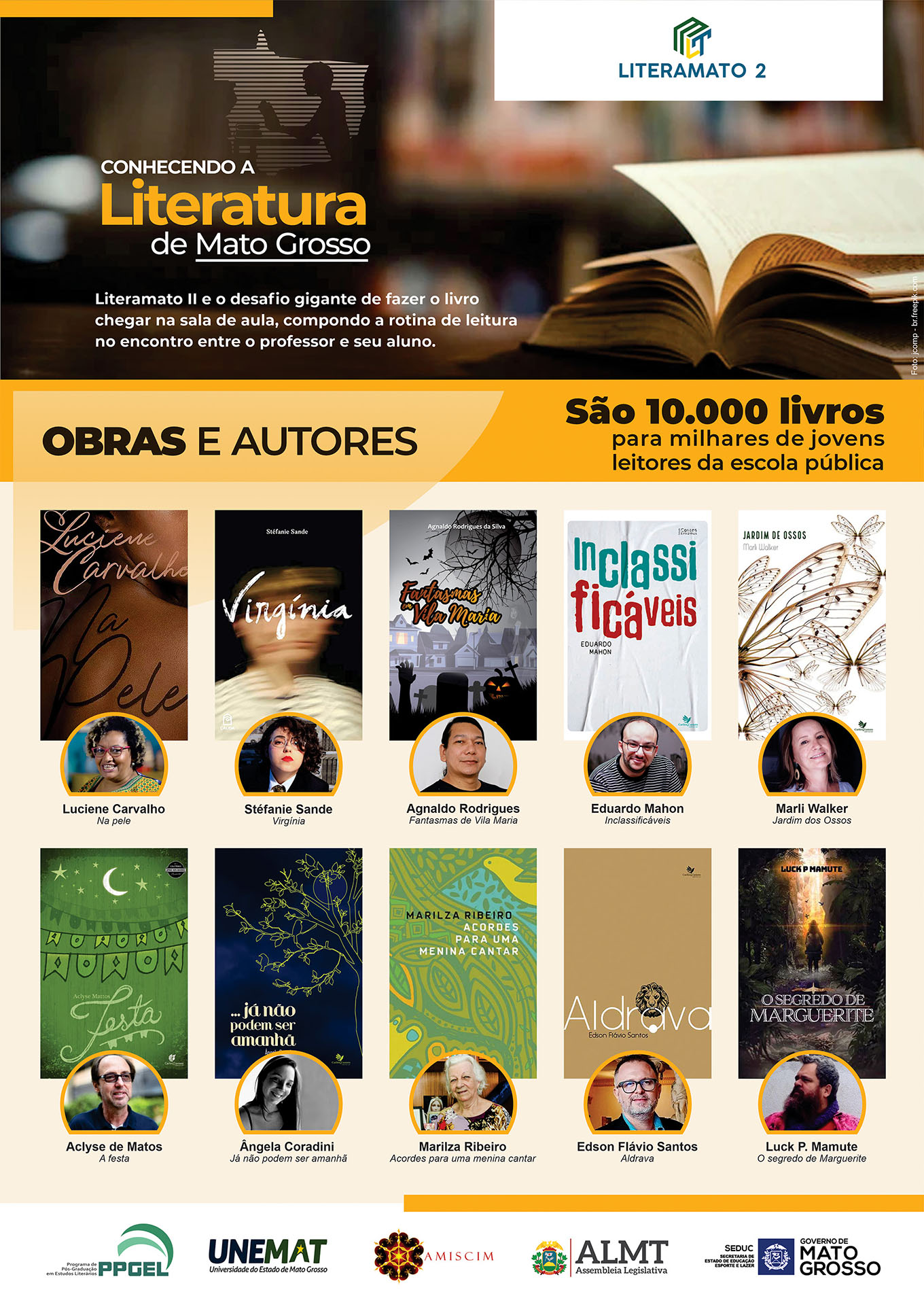cartaz literamato 2 obras autores
